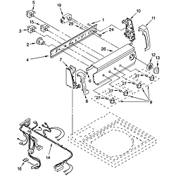 110258424 Automatic Washer Control panel Parts diagram