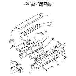 1109219551 Automatic Washer Control panel Parts diagram