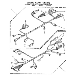 1109219551 Automatic Washer Wiring harness Parts diagram