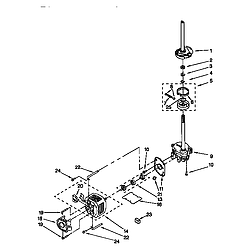 110985751 Washer/Dryer Brake,clutch,gearcase,motor&pump Parts diagram
