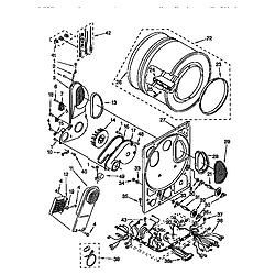 110985751 Washer/Dryer Dryer bulkhead Parts diagram