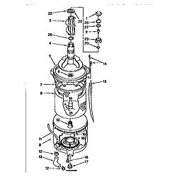 110985751 Washer/Dryer Tub & basket Parts diagram