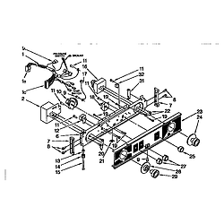 110985751 Washer/Dryer Washer/dryer control panel Parts diagram