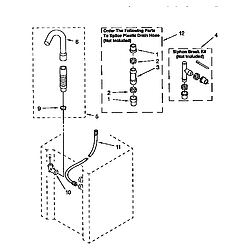 110985751 Washer/Dryer Washer water system Parts diagram