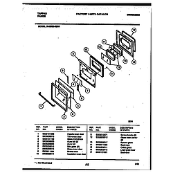 3038602304 Range - Gas Door Parts diagram