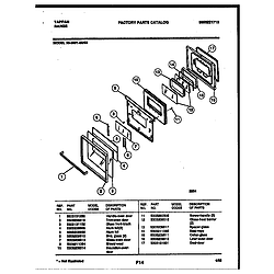 3039910003 Range - Gas Door Parts diagram