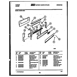3039912303 Range - Gas Backguard Parts diagram