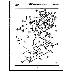 3039912303 Range - Gas Burner, manifold and gas control Parts diagram