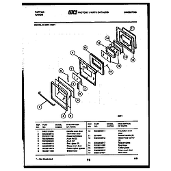 3039912303 Range - Gas Door Parts diagram