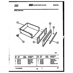 3039912303 Range - Gas Drawer Parts diagram