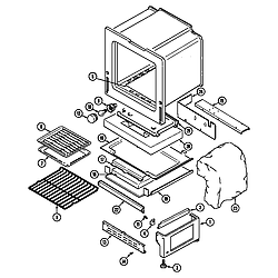 3468VVV Range Oven/base Parts diagram