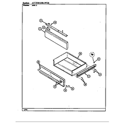 34MA3TKXW Range Access drawer Parts diagram
