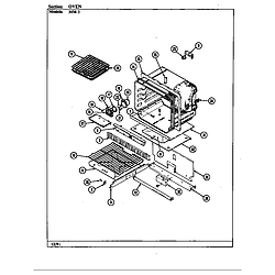 34MA3TKXW Range Oven Parts diagram