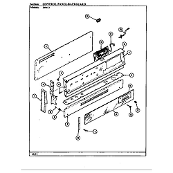 34MN3TKXWON Range Control panel Parts diagram