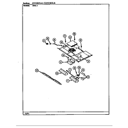 34MN3TKXWON Range Internal controls Parts diagram