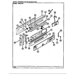 34MN5TKVW Range Control panel (34m*-5tkvw) (34ma-5tkvw) (34mn-5tkvw) Parts diagram