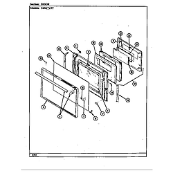 34MN5TKVW Range Door Parts diagram