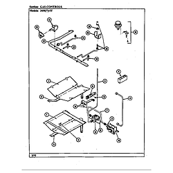 34MN5TKVW Range Gas controls Parts diagram