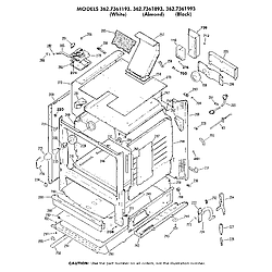 3627361193 Gas Range Cabinet Parts diagram
