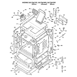 3627361892 Gas Range Cabinet Parts diagram