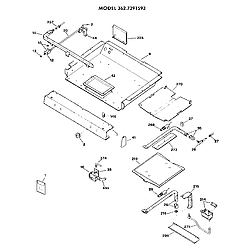 3627391593 Gas Range Burner section Parts diagram