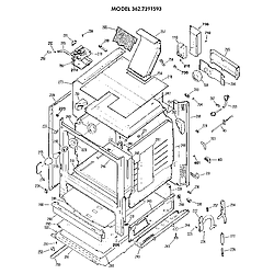 3627391593 Gas Range Cabinet Parts diagram