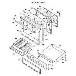 3627391593 Gas Range Door Parts diagram