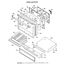 3627391594 Gas Range Door Parts diagram