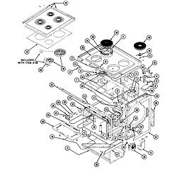 38HK6TXW Range Body Parts diagram