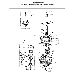 41799185110 27" Laundry Center KENMORE 27 diagram