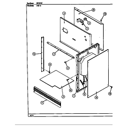 54FN5TKVW Range Body (54fk-5txw) (54fn-5tkvw) (54fn-5tkxw) (54fn-5tvw) (54fn-5txw) Parts diagram