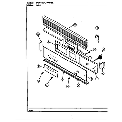 54FN5TKVW Range Control panel (54f-5tkxw) (54f-5tkxw) Parts diagram