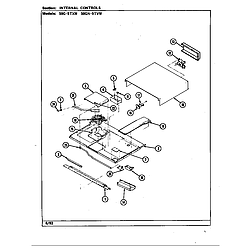59GN5TVW Range Internal controls Parts diagram