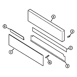 62946975 Range Access panel Parts diagram