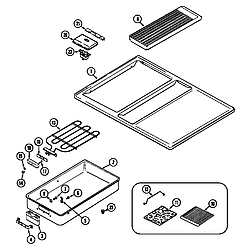 62946975 Range Top assembly Parts diagram