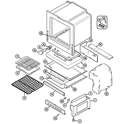 6498VRA Gas Range Oven Parts diagram