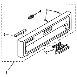 66515982990 Dishwasher Control panel Parts diagram