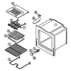 6898XRB Range Oven Parts diagram