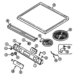 6898XRB Range Top assembly Parts diagram