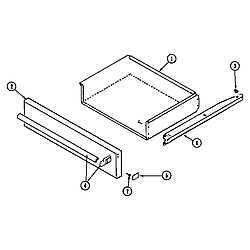 68HA6TVW Range Access-drawer Parts diagram
