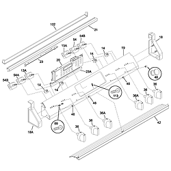 790461233 Electric Range Backguard Parts diagram