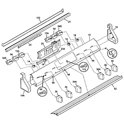 79046803993 Elite Electric Slide-In Range Back Parts diagram