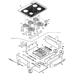 79046803993 Elite Electric Slide-In Range Top/drawer Parts diagram