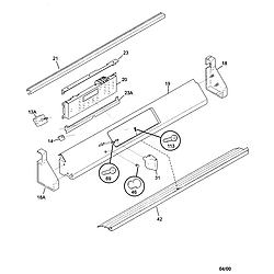 79046813992 Elite Dual Fuel Slide-In Range Backguard Parts diagram