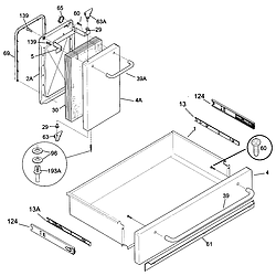 79074403995 Dual Fuel Range Drawer/door Parts diagram