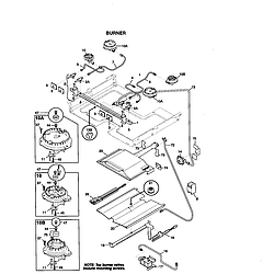 79075902990 Gas Range Burner Parts diagram