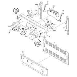 790926813 Electric Range Backguard Parts diagram