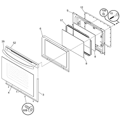 79095042503 Electric Range Door Parts diagram