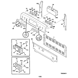 79096612400 Electric Range Backguard Parts diagram