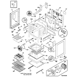 79096612401 Electric Range Body Parts diagram